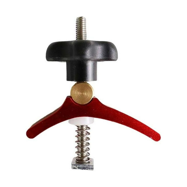 ruzhgo Aluminium Alloy T Rail Clamp Replacement Anti-rust Heavy Duty Solid Color Woodworking Carpenter Press Plate Accessories Size 20 Blue Size 19 Red