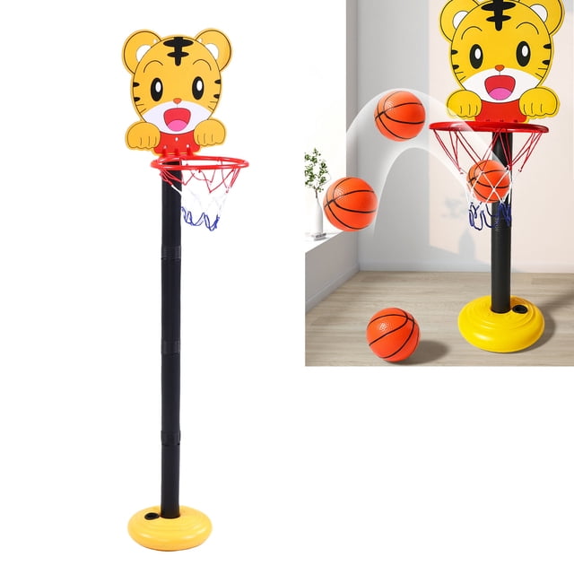 Score Kids Basketball Hoop Altura Ajustable Aro De Baloncesto Para Niños Pequeños Con Bomba Base Recargable Para Juegos En Interiores Y Exteriores