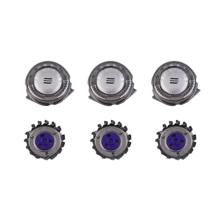 Hot Sale 3pcs/set Shaver Razor Head Replacement Blades Cutters For Philips Norelco HQ8, Silver