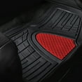 thumbnail image 4 of FH Group Premium Floor Mats Tall Channel Trimmable Rubber Mats - 3Pcs Full Set, 4 of 5