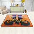 thumbnail image 2 of GZHJMY Halloween Witch's Boots Foot Non Slip Area Rug for Living Dinning Room Bedroom Kitchen, 4' x 6'(48 x 72 Inches), Halloween Holiday Nursery Rug Floor Carpet Yoga Mat, 2 of 6