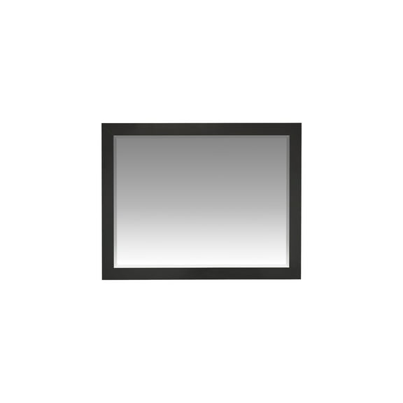 Legion Furniture WS2512-42-TB-M 40 x 31.5 in. Wood & Glass Tricorn Black Mirror