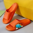 thumbnail image 7 of CAICJ98 Slides for Boys Girls Non-slip Toddler Cloud Slide Sandals Comfy Cushioned Thick Sole Shower Pool Slippers Summer Beach Water Shoes Indoor & Outdoor Orange,11(Little Kid), 7 of 7