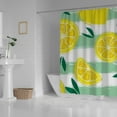 thumbnail image 3 of FREEAMG Shower Curtain Bath Curtains Tropical Lemon Leaves Bathroom Waterproof Machine Washable Fabric Decor Shower Curtains for Bathroom, 72x72 inch, 3 of 6