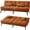 Orange, variant on CloudRest Pro 72" Modern Convertible Futon Sofa Bed, Upholstered Futon Couch with 5 Adjustable Backrest Angles,Suitable for Apartment,Living Room,Black