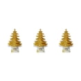 thumbnail image 3 of Kearding Tabletop Christmas Tree Festival Decoración de Navidad Iluminación blanca cálida Funciona con pilas Decoración Regalo de comedor Oro 3Conjunto, 3 of 6