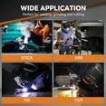 thumbnail image 4 of ARCCAPTAIN Welding Helmet, Large Viewing Screen, True Color Auto Darkening, DIN 24 UV/IR Protection, Lightweight, 4 of 6