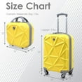 AMKA Gem Hardside Carry On and Weekender Luggage Set, Hard Sided Luggage with Spinner Wheels