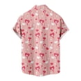 thumbnail image 4 of IROINNID Men's Casual Valentine's Day Heart Printed Blouse With Pocket, 4 of 5
