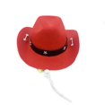 thumbnail image 3 of Stylish Cowboy Dog Costume Hat and Scarf Set - Breathable, Adjustable, and Comfortable for Small, Medium, and Large Dogs, 3 of 5
