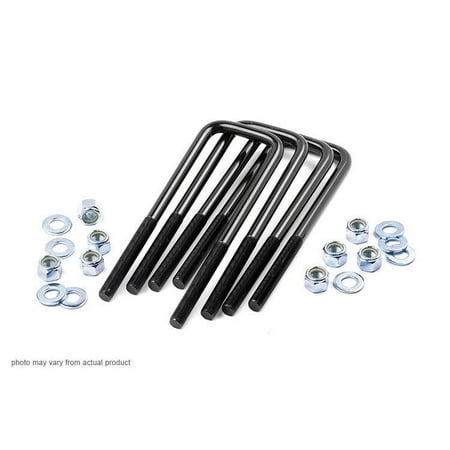 Rough Country 9/16 Square Suspension U-Bolts | 9/16 x 2.5 x 15.5 - 7656