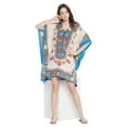 thumbnail image 2 of Gypsie Blu Women's Plus Size Short Kaftan Dresses Printed Tunic Dress for Ladies Girls, 2 of 7