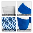 thumbnail image 4 of Calcetines antideslizantes suaves y transpirables para mantener el calor al aire libre para hombre, fútbol, baloncesto, correr (azul), 4 of 7