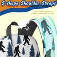 thumbnail image 5 of Bigfoot and Tree White Pattern 17" School Backpacks for Teens,Waterproof Oxford Fabric,S-Shape Padded Straps for School,Travel,Hiking,Camping, 5 of 6