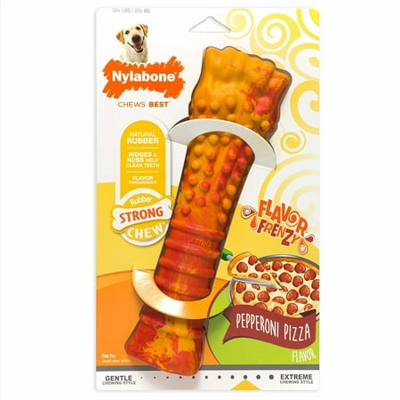 UPC: 0018214833222 | Nylabone Flavor Frenzy Strong Chew Toy Dog Toy Pepperoni Pizza X-Large/Souper (1 Count)