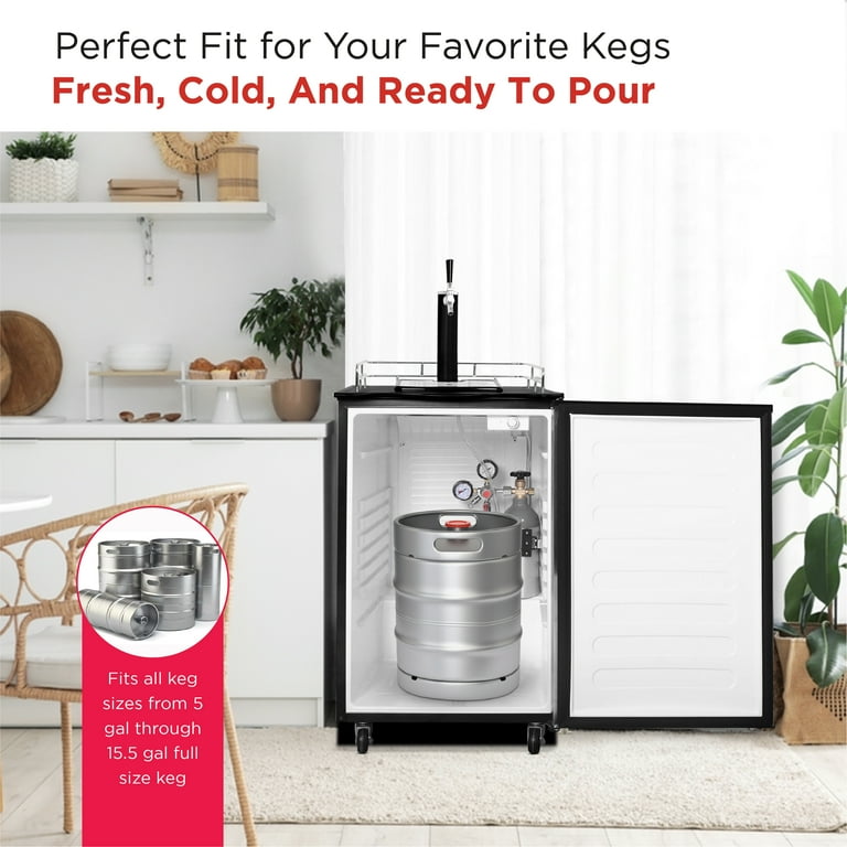 Frigidaire Stainless Steel 6.1 Cubic Foot Kegerator Beer Bar