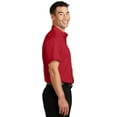 thumbnail image 3 of Port Authority Short Sleeve SuperPro Twill Shirt-XS (Rich Red), 3 of 6