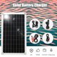 thumbnail image 4 of Irfora 12V 20W Panel solar Célula solar de silicio monocristalino con doble cargador de coche USB Clip de cocodrilo encendedor DIY Impermeable Camping Panel portátil de energía solar Compatible para i Irfora Cargador de panel, 4 of 7