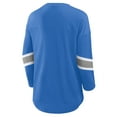 thumbnail image 3 of Women's Fanatics  Blue Detroit Lions Redzone 3/4-Sleeve T-Shirt, 3 of 3