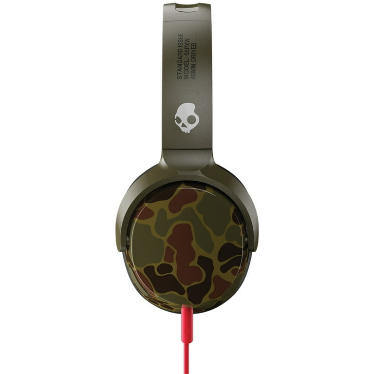 Skullcandy S5PXY L094 Riff On Ear Wired Headphones With Microphone Camo Walmart