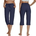 thumbnail image 2 of Gerichy Women's Capri Yoga Pants Loose Soft High Waist Drawstring Workout Sweatpants Casual Work Pants Flare Leggings with Pockets for Summer Casual Comfortable Wide Leg Jogging Exercise Yoga Pants, 2 of 4