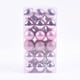 thumbnail image 1 of 36 Piezas Decoración de Bolas de Navidad, Adornos de Bolas de Navidad para Árbol de Navidad, 4 Estilos Adornos de Árbol de Navidad Inastillables Bolas Colgantes para Decoraciones de Fiesta 4 cm, Rosa, 1 of 5