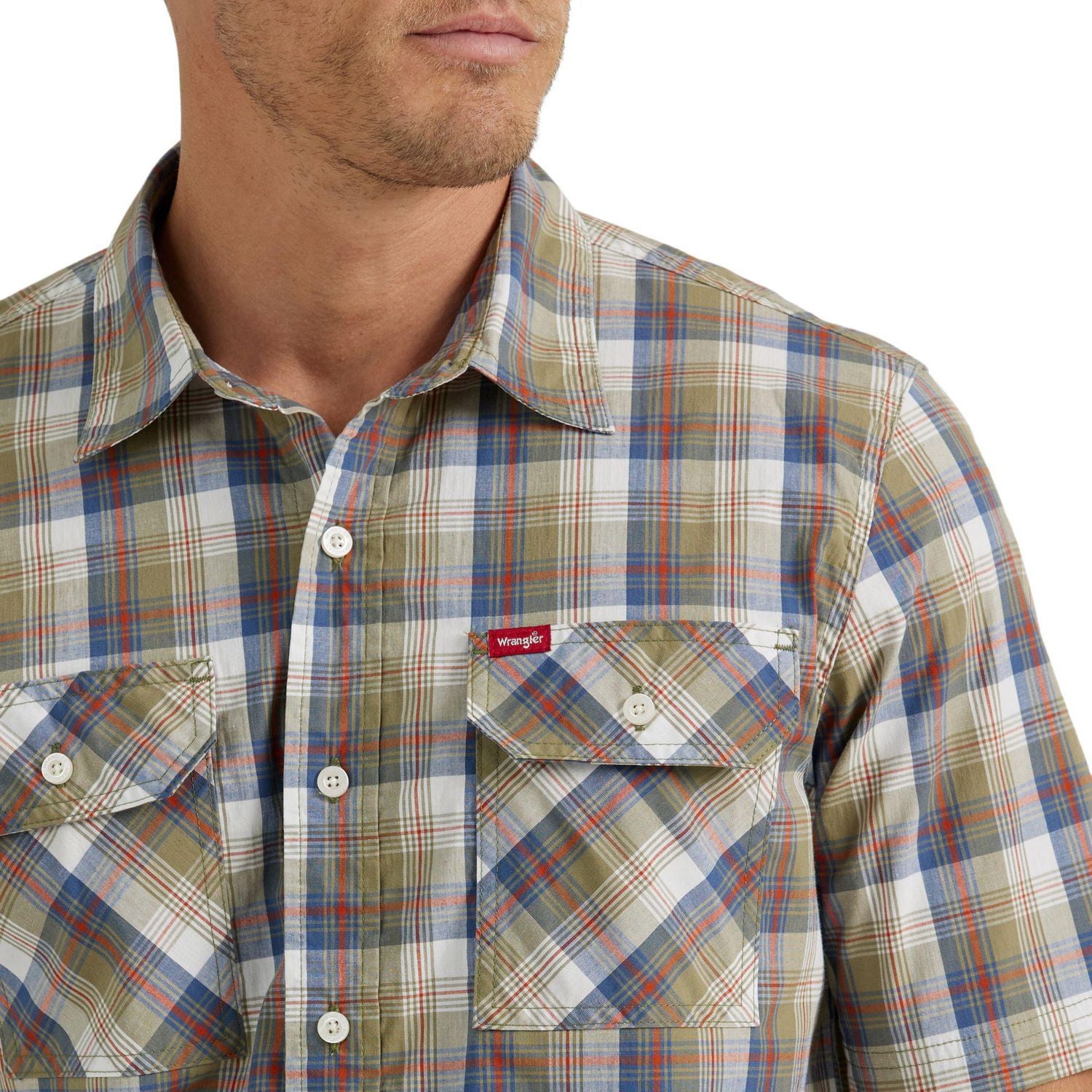 Short Sleeve Foundation River Plaid Relaxed Fit Shirt