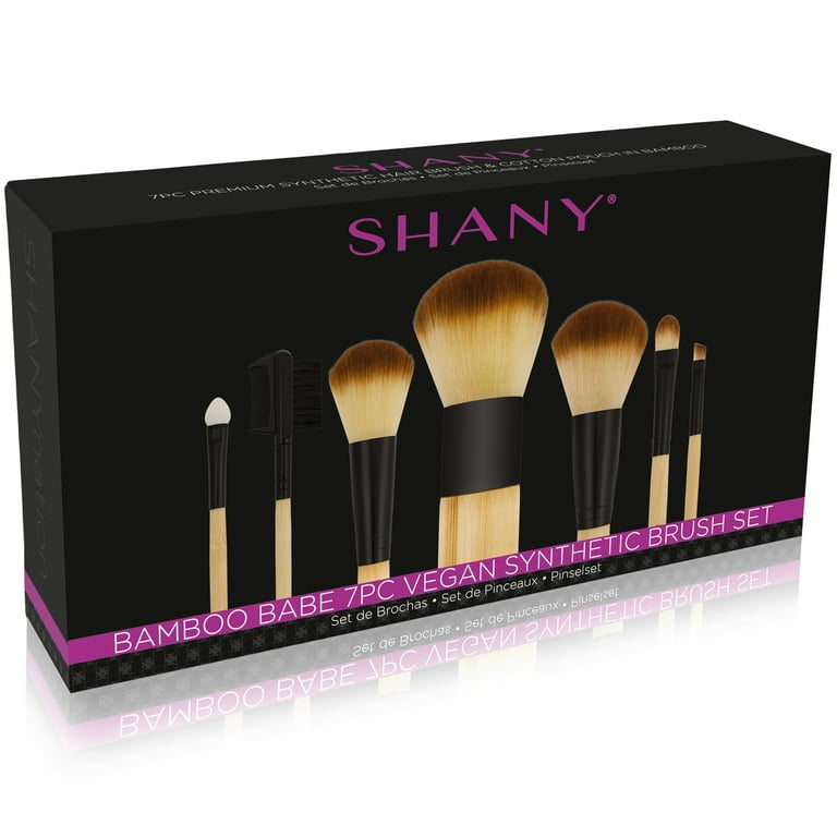 SHANY Bamboo Makeup Brush Set - Vegan Professional Makeup Brushes