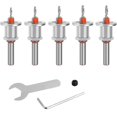thumbnail image 1 of 5 PCS Countersink Drill Bit Set, Countersink Drill Bit Set, Countersink Bits for Wood, Adjustable Depth Drill Bit, 1 of 5