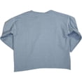 thumbnail image 2 of Flowers by Zoe Girls 3/4 Sleeve Fashion Scoop Neck Sweatshirt Top 35798-12 (light blue), 2 of 3