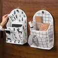 thumbnail image 4 of Exempté Sac de Rangement Mural Coton Doublure Capacité Sac de Rangement Multi-Fonction Sac de Rangement Tissu Sac Suspendu Treillis, 4 of 6