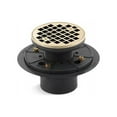 thumbnail image 3 of Kohler K-9135 Clearflo Round Design Tile-In Shower Drain - Vibrant Brushed Moderne Brass, 3 of 12
