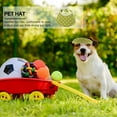 thumbnail image 3 of Soimiss 3Pcs Assorted Color Pet Hat Summer Sun Cap for Small Dogs and Cats Lightweight Breathable, 3 of 5