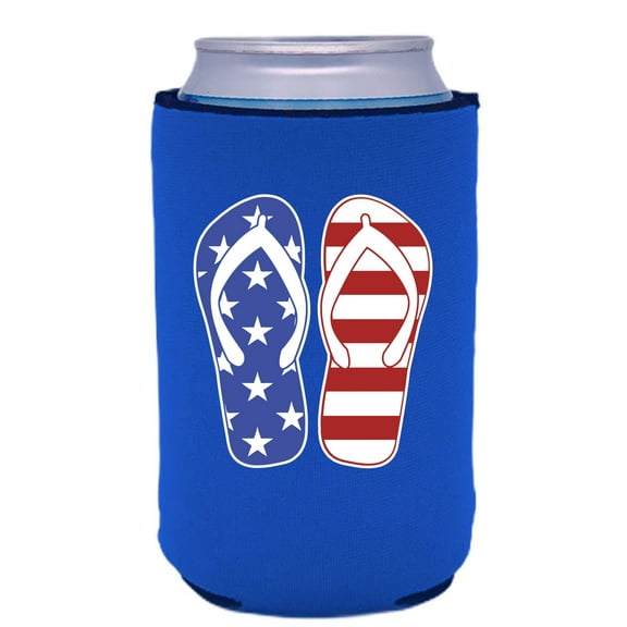 Flip Flop Stars and Stripes USA Can Coolie (Royal Blue)