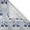 thumbnail image 4 of Ambesonne Geometric Valance Pack of 2, Blue Skulls Optical, 54"X12", Navy Blue White, 4 of 5