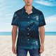 thumbnail image 2 of Fotbe Lonely Night Wolf Camisa Hawaiana para Hombre Unisex – Camisa Casual de Verano con Botones de Manga Corta de Algodón y Lino,3X-Large, 2 of 7