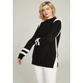 thumbnail image 2 of Ellos Plus Size Side Stripe Mockneck Sweater, 2 of 2