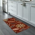 thumbnail image 2 of Maples Rugs Reggie Bohemian Floral Merlot Washable Hallway Runner Rug, 1'8 x 4', 2 of 6