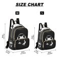 thumbnail image 3 of JIALIOU Mini Backpack Purse for Women Quilted Casual Daypack Small Travel Shoulder Bag, Cute Frog Wearing Headphones, 3 of 7