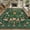 Green, variant on Lahome Decor 5'x7' Boho Bird Area Rugs,Floral Rug for Living Room Machine Washable,Soft Indoor Carpet,Non-Slip Low Pile for Bedroom Dining Room Playroom Office,Beige
