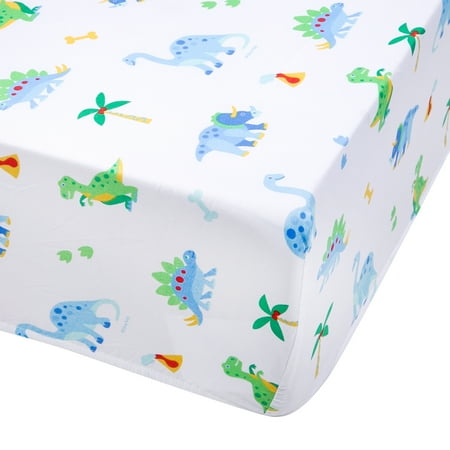 Wildkin Dinosaur Land Fitted Crib Sheet Walmart Com