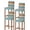 Light Blue, variant on Farmhouse Beige Brown Bar Stool Covers Set of 4, Vintage Wooden Striped Stretch Washable Bar Chair Covers with Backs, Removable Pub Counter Height Chair Cover for Kitchen Dining Room Cafe