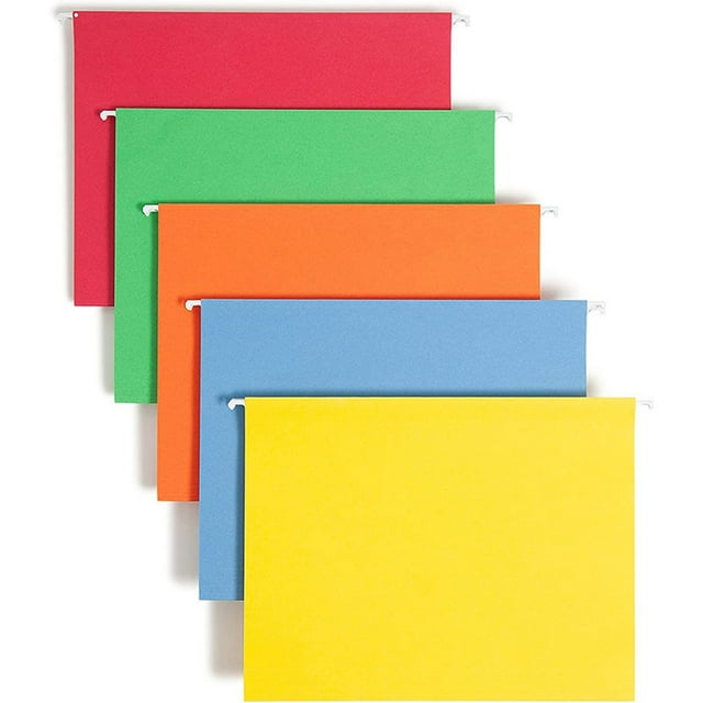 5Pcs Hanging File Folders, Hanging Organizer File Folders, Letter Size, Adjustable Tabs, File Folder Organizer for Filing Cabinet Office Home, Designed for Bulky Files, Medical Charts (Color Random)