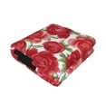 thumbnail image 2 of KLL Rose Flowers Print Fleece Throw Blanket, Horizontal Fleece Bedding Cute Soft Blankets Comfy Fleece Flannel Plush Home Decor for Couch & Bed -60"x50", 2 of 9