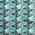 thumbnail image 1 of oneOone Silk Tabby Turquoise Green Fabric Asian Japanese Flower Craft Projects Decor Fabric Printed By The Yard 42 Inch Wide, 1 of 4