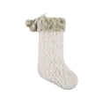 thumbnail image 1 of Holiday time Cable Knit Stocking,21 inch,cream colour, 1 of 4