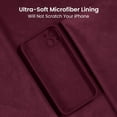 thumbnail image 5 of for iPhone 15 Case, Silicone Upgraded [Camera Protection] Phone Case with [2 Screen Protectors], Soft Anti-Scratch Microfiber Lining Inside, 6.1 inch, Plum, 5 of 11