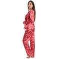 thumbnail image 2 of Just Love Womens Pajama Set (Satin Ho Ho Ho, Small), 2 of 3