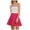 c01Pink, variant on Mini Skirts for Women Basic Pleated Flowy High Waisted A-Line Solid Color Casual Short Skirt Black L