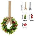 thumbnail image 6 of Easter Cedar Wreath, Easter Wreaths for Front Door, Realistic Pine Wreath, Large Green Cypress Wreaths for Home Fireplace Wall Window Porch Outdoor Xmas Holiday Decor (3PCS, 15.72"), 6 of 9